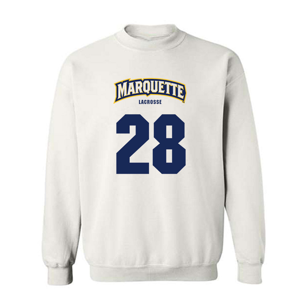 Marquette - NCAA Men's Lacrosse : Brock Duerring - Sports Shersey Crewneck Sweatshirt-0