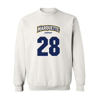 Marquette - NCAA Men's Lacrosse : Brock Duerring - Sports Shersey Crewneck Sweatshirt-0