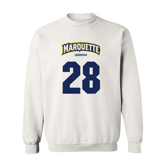 Marquette - NCAA Men's Lacrosse : Brock Duerring - Sports Shersey Crewneck Sweatshirt-0