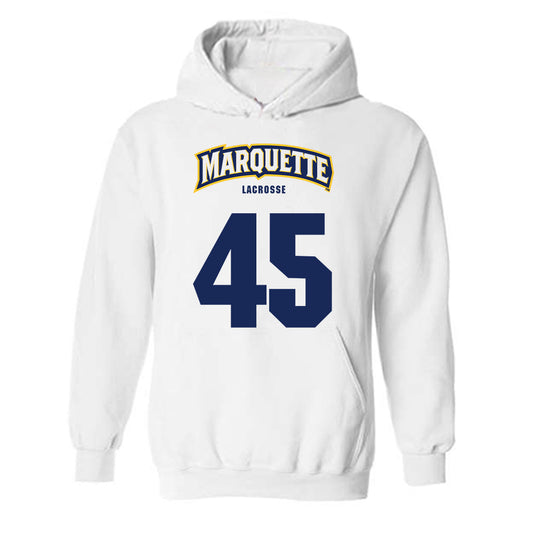 Marquette - NCAA Women's Lacrosse : Mia Oh - Sports Shersey Hooded Sweatshirt-0