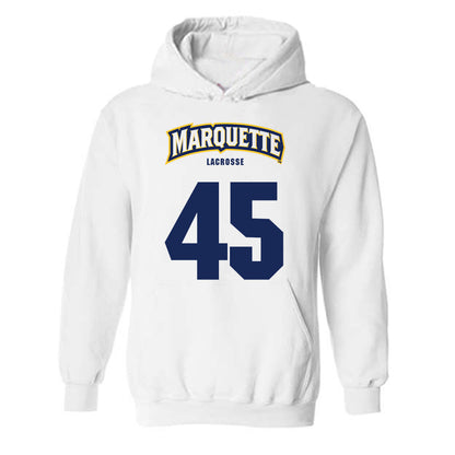 Marquette - NCAA Men's Lacrosse : Lucas Lawas - Sports Shersey Hooded Sweatshirt