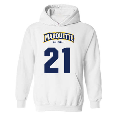 Marquette - NCAA Women's Volleyball : Elena Radeff - Sports Shersey Hooded Sweatshirt-0