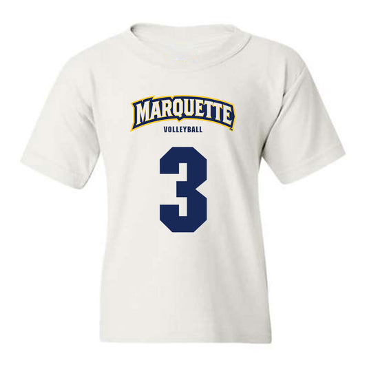 Marquette - NCAA Women's Volleyball : Malayah Long - Sports Shersey Youth T-Shirt