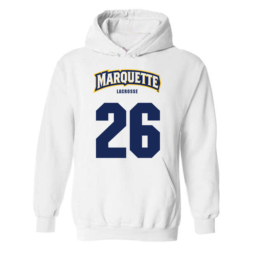 Marquette - NCAA Women's Lacrosse : Nina Winter - Sports Shersey Hooded Sweatshirt