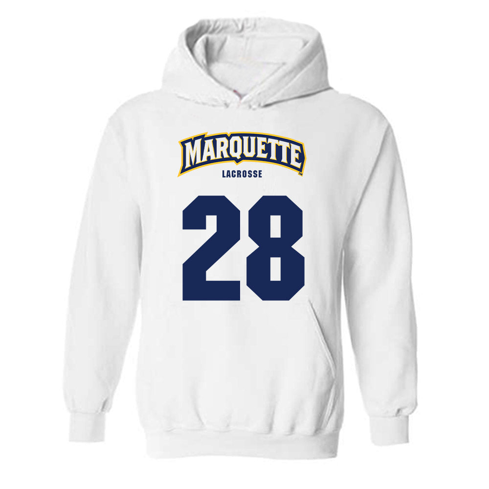 Marquette - NCAA Men's Lacrosse : Andrew Kohlbrenner - Sports Shersey Hooded Sweatshirt