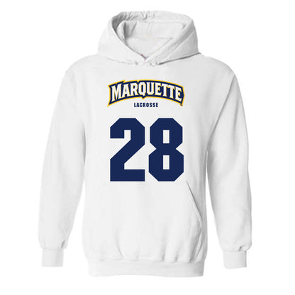 Marquette - NCAA Men's Lacrosse : Andrew Kohlbrenner - Sports Shersey Hooded Sweatshirt