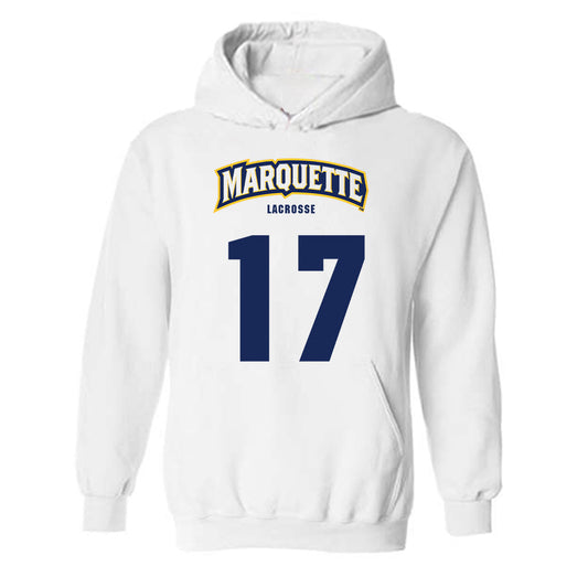 Marquette - NCAA Men's Lacrosse : Thomas Andriole - Sports Shersey Hooded Sweatshirt-0