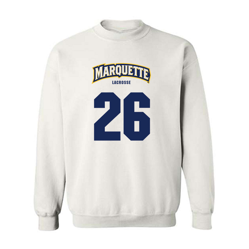 Marquette - NCAA Men's Lacrosse : Zach Hulme - Sports Shersey Crewneck Sweatshirt