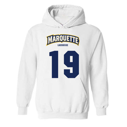 Marquette - NCAA Men's Lacrosse : Connor Coutu - Sports Shersey Hooded Sweatshirt-0