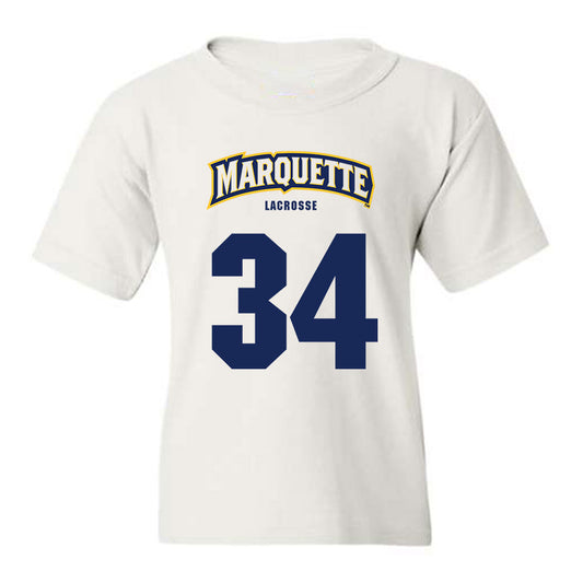 Marquette - NCAA Men's Lacrosse : Jadyn Castillo - Sports Shersey Youth T-Shirt