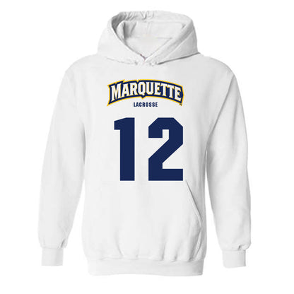 Marquette - NCAA Women's Lacrosse : Ella Mautz - Sports Shersey Hooded Sweatshirt-0