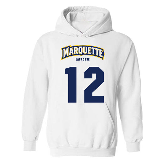 Marquette - NCAA Women's Lacrosse : Ella Mautz - Sports Shersey Hooded Sweatshirt-0