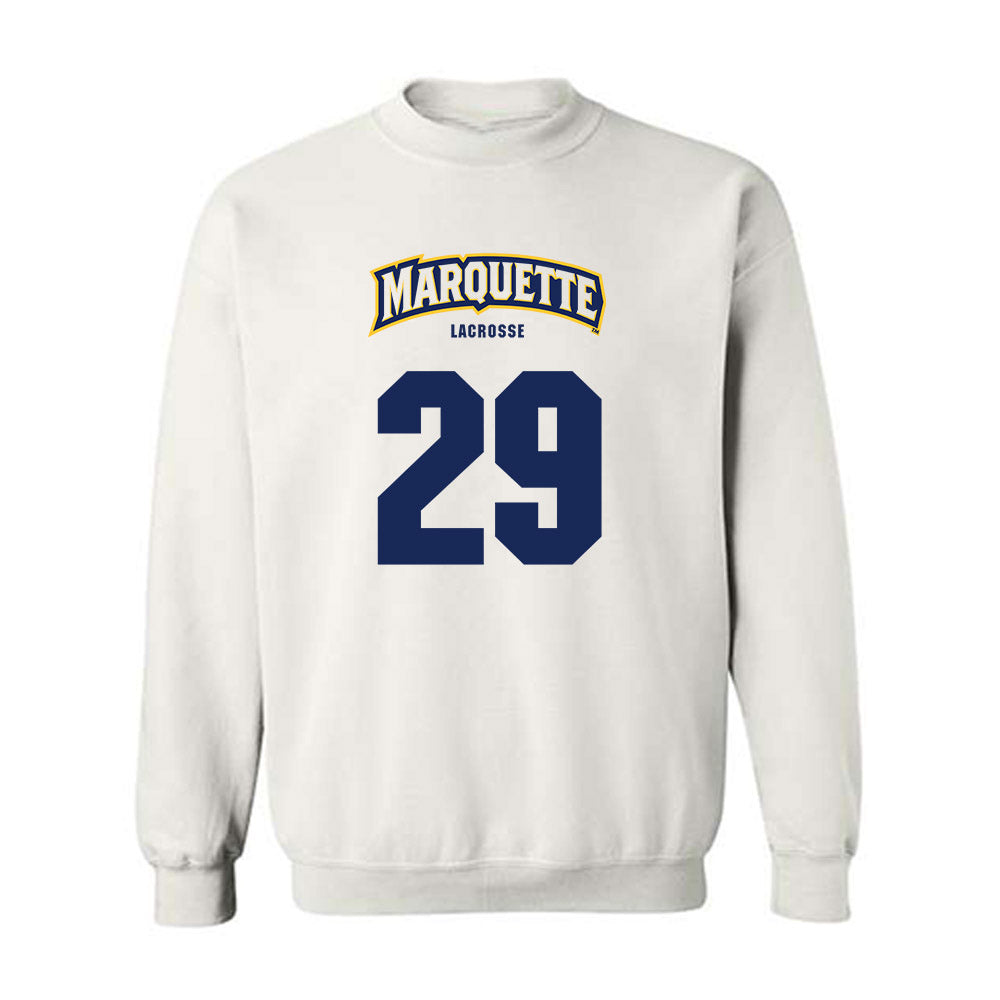Marquette - NCAA Women's Lacrosse : Megan Hansen - Sports Shersey Crewneck Sweatshirt-0