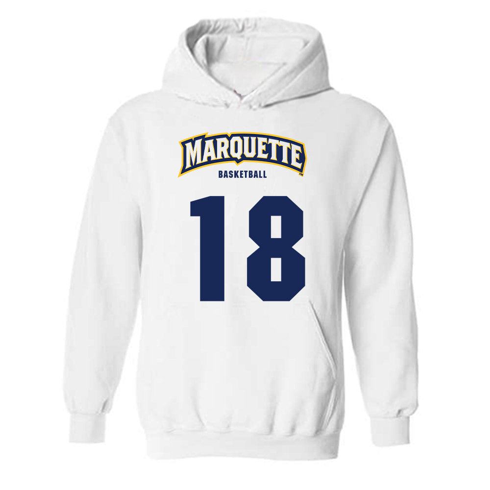Marquette - NCAA Men's Basketball : Caedin Hamilton - Sports Shersey Hooded Sweatshirt-0