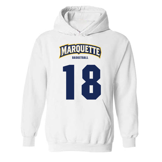 Marquette - NCAA Men's Basketball : Caedin Hamilton - Sports Shersey Hooded Sweatshirt-0