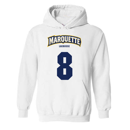 Marquette - NCAA Men's Lacrosse : Michael Piraino - Sports Shersey Hooded Sweatshirt