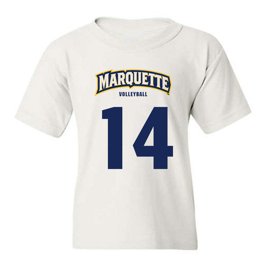 Marquette - NCAA Women's Volleyball : Annika Kowalski - Sports Shersey Youth T-Shirt-0