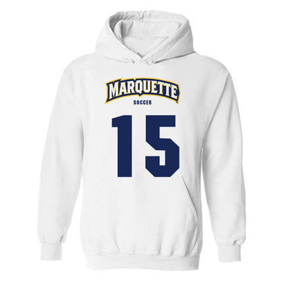 Marquette - NCAA Women's Soccer : Cecilia Favret - Sports Shersey Hooded Sweatshirt