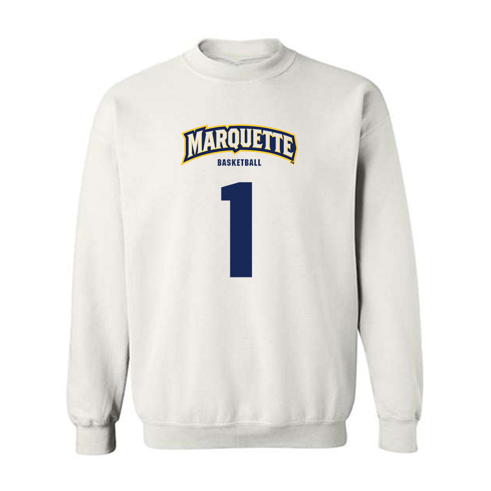 Marquette - NCAA Men's Basketball : Nash Walker - Sports Shersey Crewneck Sweatshirt-0