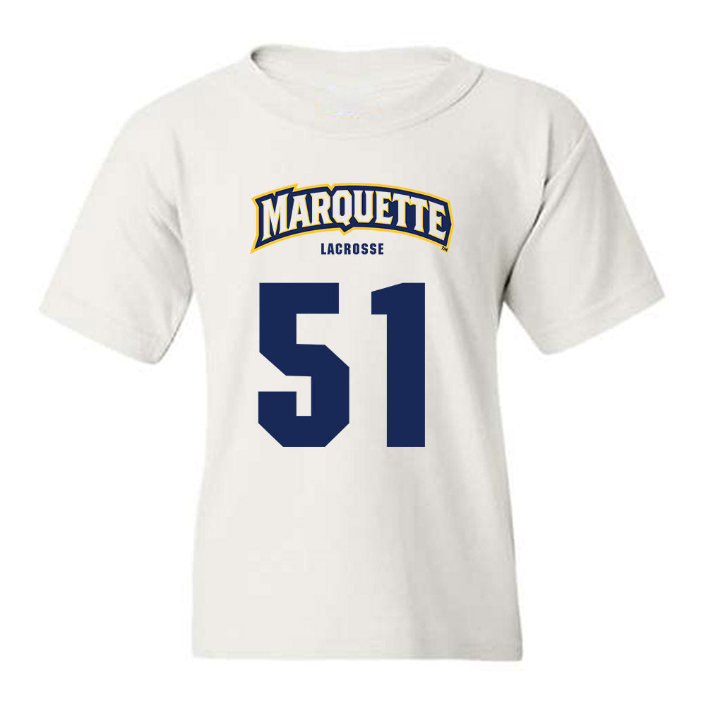 Marquette - NCAA Men's Lacrosse : Easton McCafferty - Sports Shersey Youth T-Shirt-0
