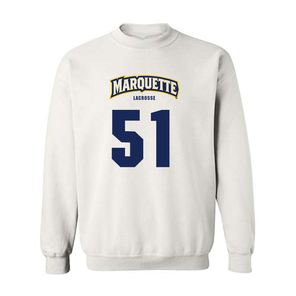 Marquette - NCAA Men's Lacrosse : Easton McCafferty - Sports Shersey Crewneck Sweatshirt-0