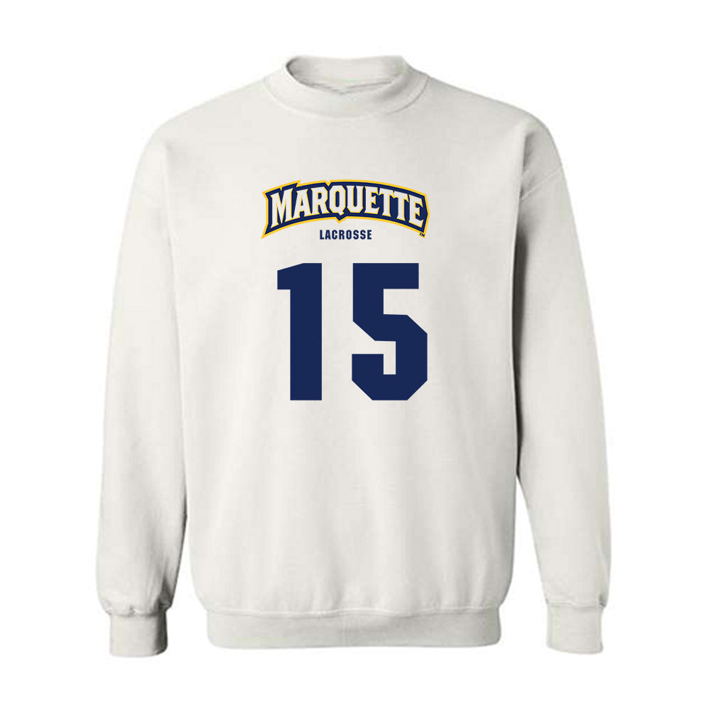 Marquette - NCAA Men's Lacrosse : Matt Hamill - Sports Shersey Crewneck Sweatshirt-0