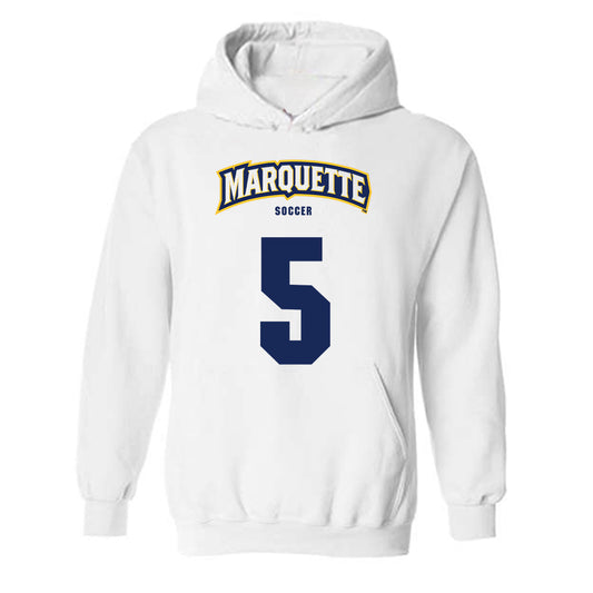 Marquette - NCAA Men's Soccer : Tristan Ronnestad-Stevens - Sports Shersey Hooded Sweatshirt-0