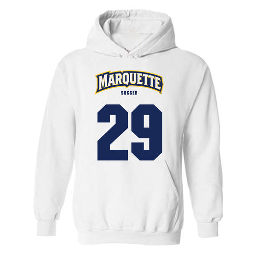 Marquette - NCAA Women's Soccer : Mary Fligg - Sports Shersey Hooded Sweatshirt-0