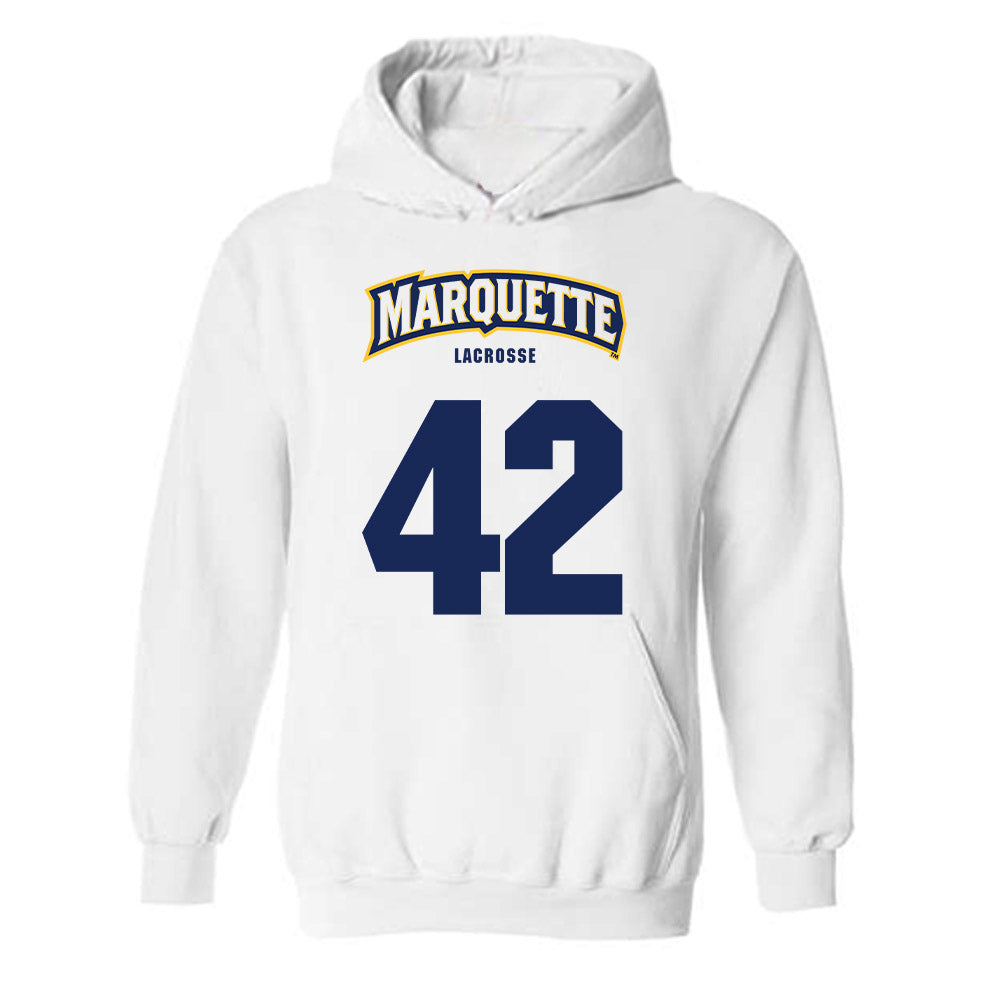Marquette - NCAA Women's Lacrosse : Annabel Carlin - Sports Shersey Hooded Sweatshirt-0