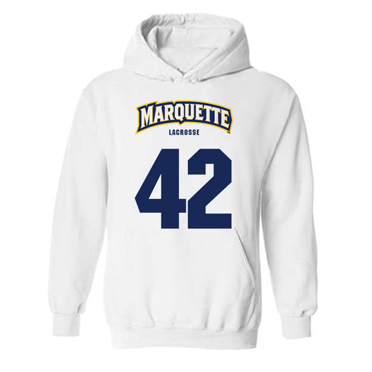 Marquette - NCAA Women's Lacrosse : Annabel Carlin - Sports Shersey Hooded Sweatshirt-0
