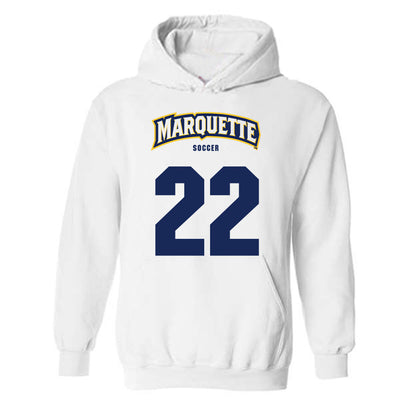 Marquette - NCAA Men's Soccer : Nico Pendleton - Sports Shersey Hooded Sweatshirt