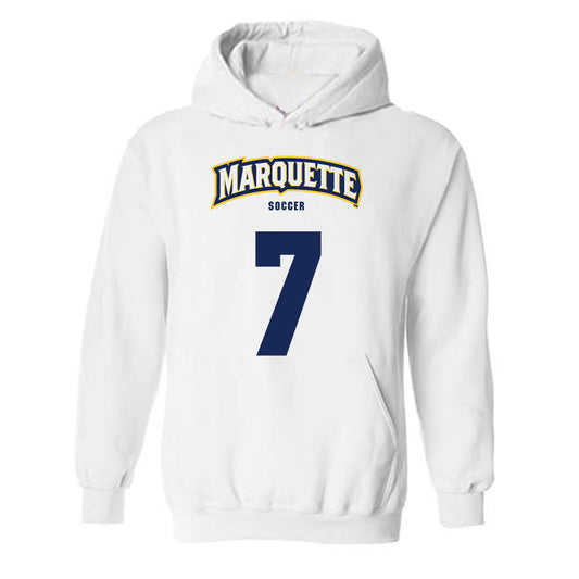 Marquette - NCAA Women's Soccer : Ida Marhaug - Sports Shersey Hooded Sweatshirt-0