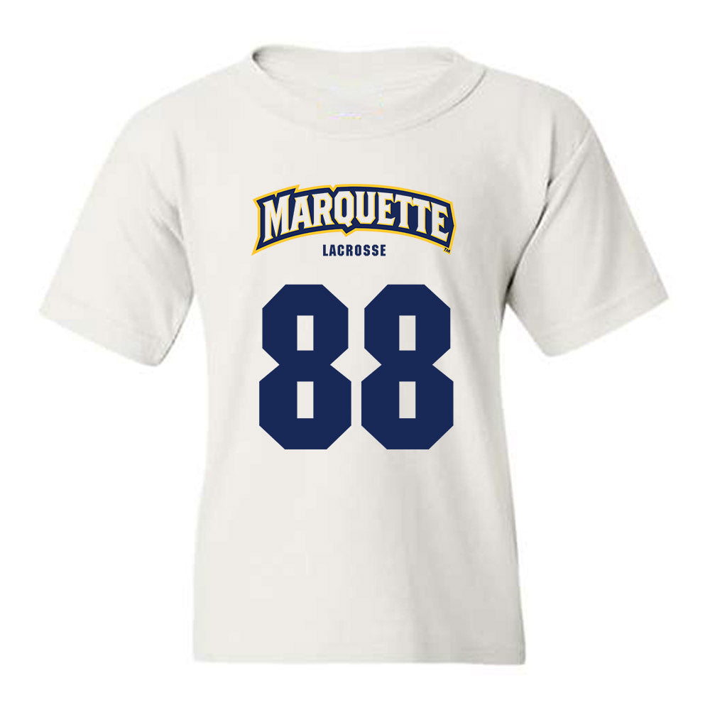 Marquette - NCAA Men's Lacrosse : Scott Michaud - Sports Shersey Youth T-Shirt-0