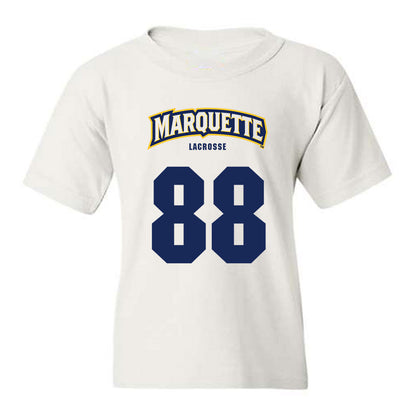 Marquette - NCAA Men's Lacrosse : Scott Michaud - Sports Shersey Youth T-Shirt-0