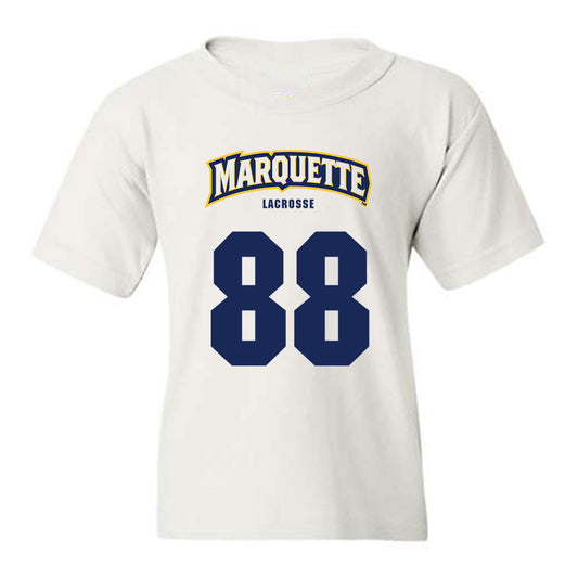 Marquette - NCAA Men's Lacrosse : Scott Michaud - Sports Shersey Youth T-Shirt-0