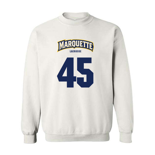 Marquette - NCAA Men's Lacrosse : Lucas Lawas - Sports Shersey Crewneck Sweatshirt