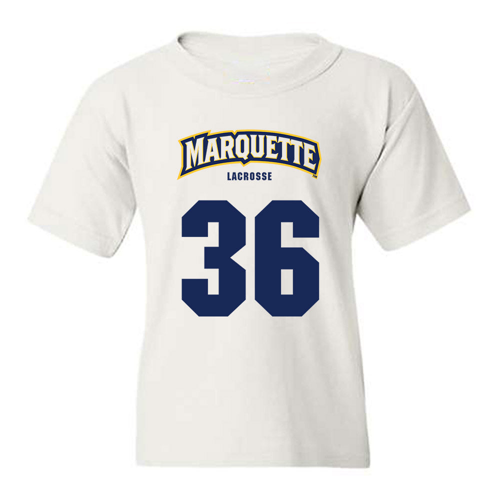 Marquette - NCAA Men's Lacrosse : Ronald Sires - Sports Shersey Youth T-Shirt-0