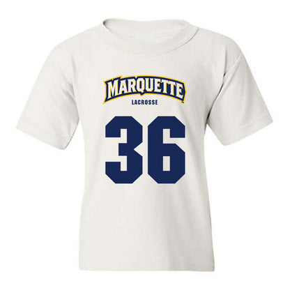 Marquette - NCAA Men's Lacrosse : Ronald Sires - Sports Shersey Youth T-Shirt-0