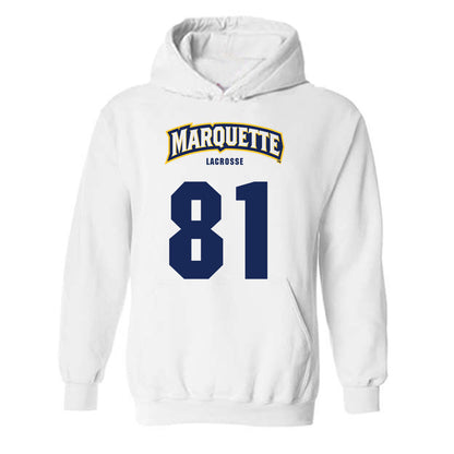 Marquette - NCAA Men's Lacrosse : Nolan Garcia - Sports Shersey Hooded Sweatshirt