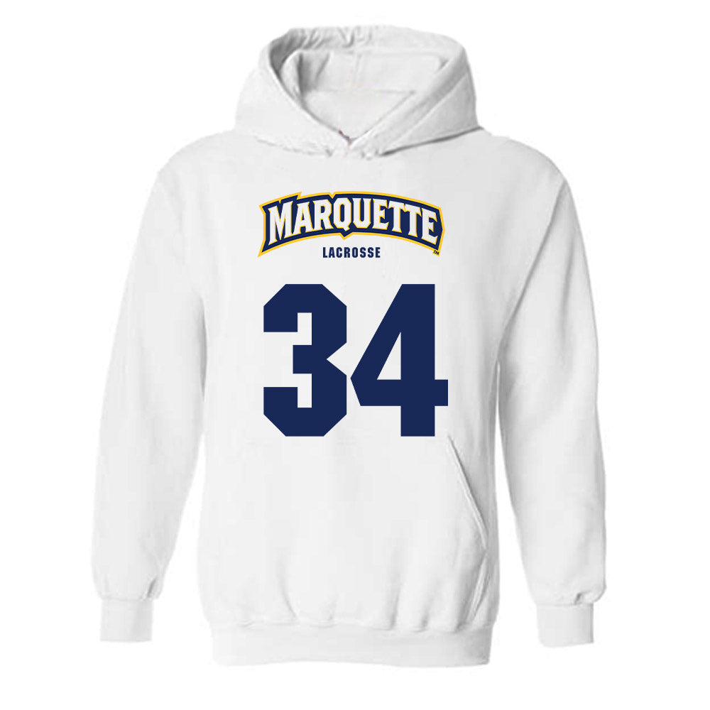 Marquette - NCAA Women's Lacrosse : Emily Couri - Sports Shersey Hooded Sweatshirt-0
