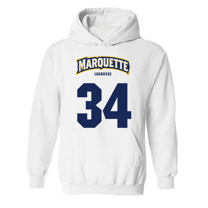 Marquette - NCAA Women's Lacrosse : Emily Couri - Sports Shersey Hooded Sweatshirt-0