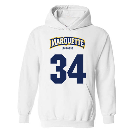Marquette - NCAA Women's Lacrosse : Emily Couri - Sports Shersey Hooded Sweatshirt-0