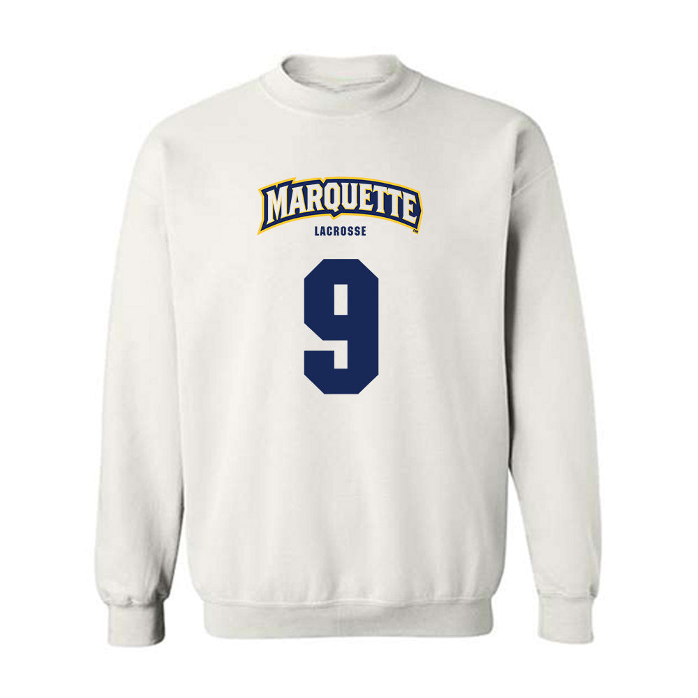 Marquette - NCAA Men's Lacrosse : Andrew Bowman - Sports Shersey Crewneck Sweatshirt