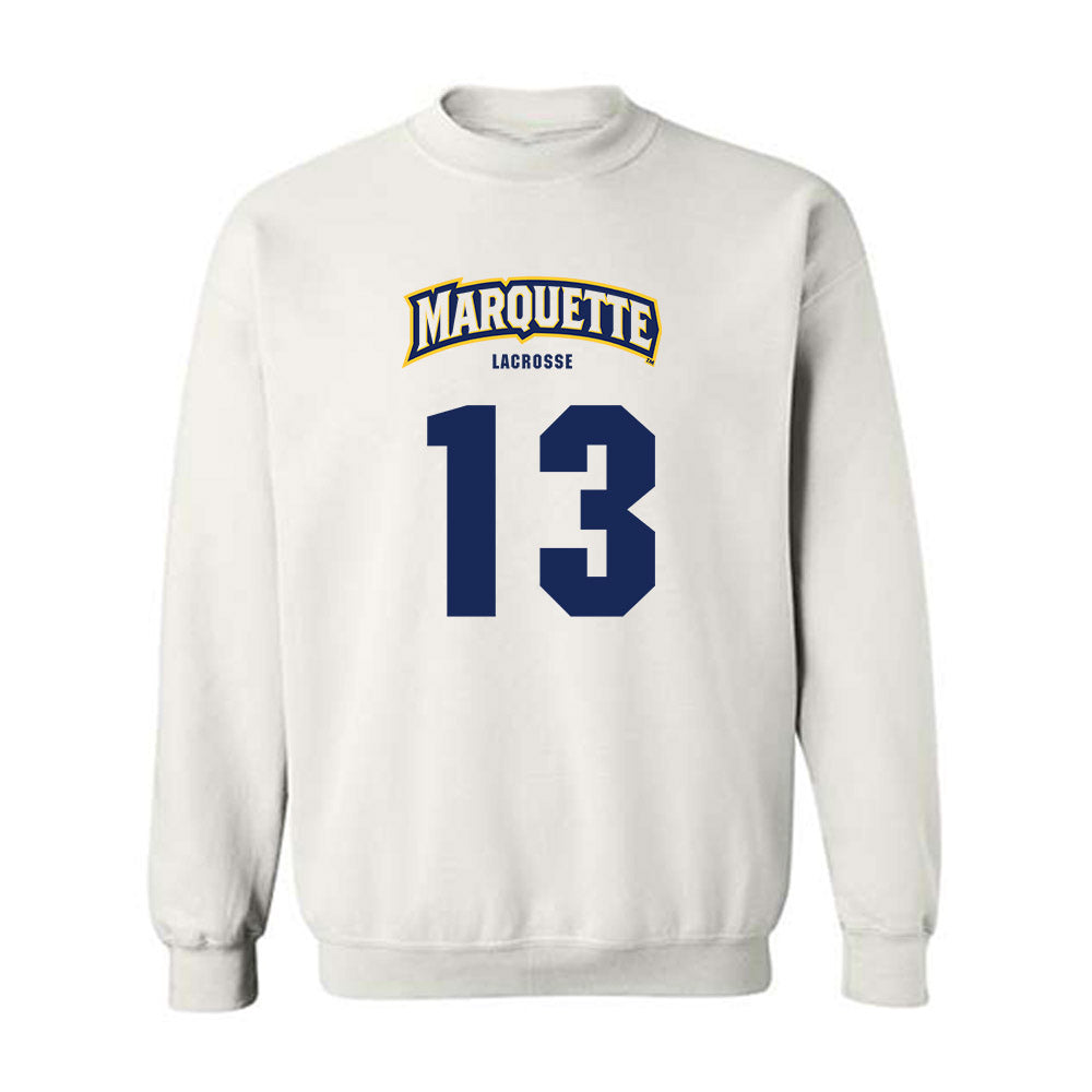 Marquette - NCAA Men's Lacrosse : Tucker Mullen - Sports Shersey Crewneck Sweatshirt-0