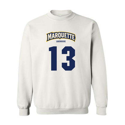 Marquette - NCAA Men's Lacrosse : Tucker Mullen - Sports Shersey Crewneck Sweatshirt-0