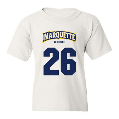 Marquette - NCAA Men's Lacrosse : Zach Hulme - Sports Shersey Youth T-Shirt