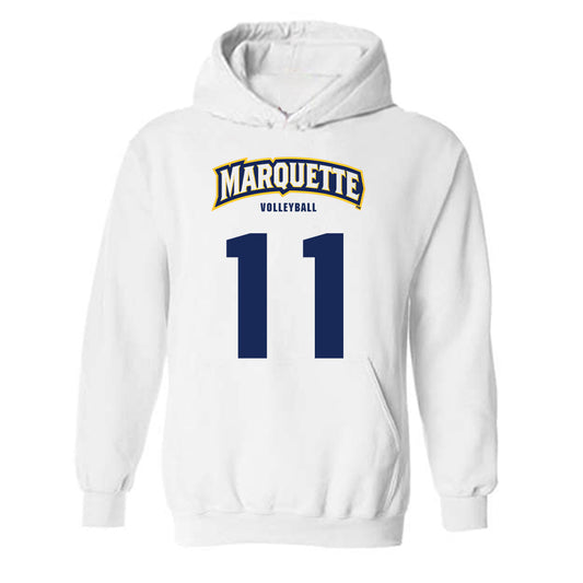 Marquette - NCAA Women's Volleyball : Amaria King - Sports Shersey Hooded Sweatshirt-0