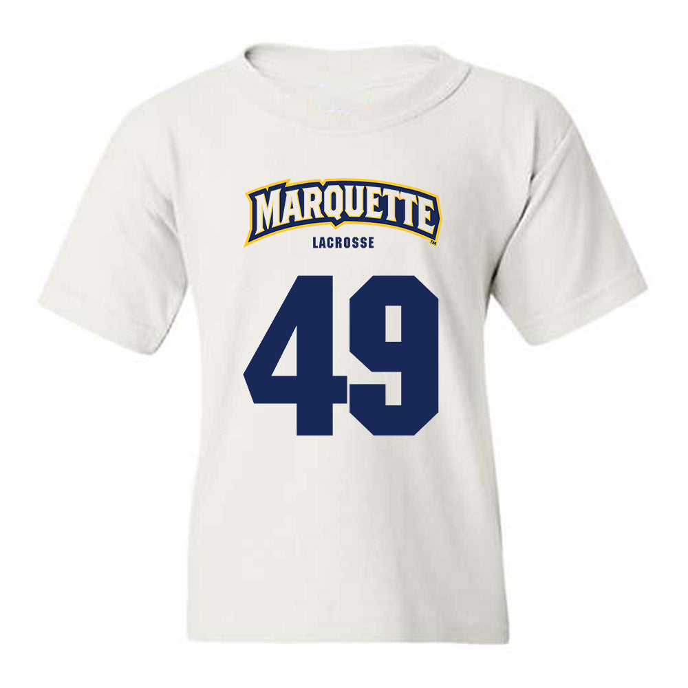 Marquette - NCAA Men's Lacrosse : Carson Miks - Sports Shersey Youth T-Shirt-0