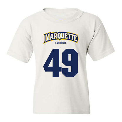 Marquette - NCAA Men's Lacrosse : Carson Miks - Sports Shersey Youth T-Shirt-0