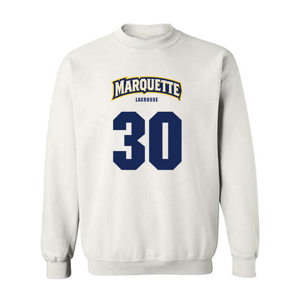 Marquette - NCAA Men's Lacrosse : Iggy LoMedico - Sports Shersey Crewneck Sweatshirt-0